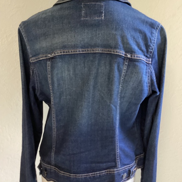 Old Navy Dark Wash Button Front Denim Jacket - Picture 4 of 8